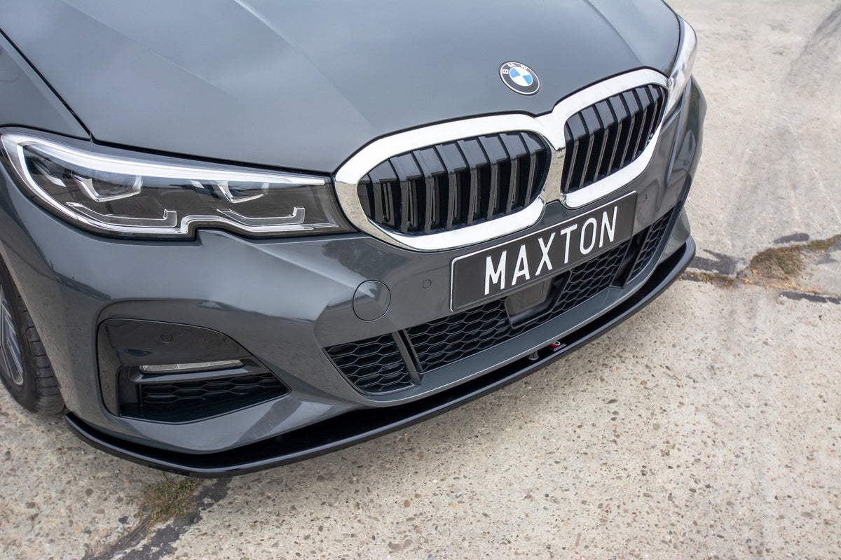 Street+ Spoilerlippe Front Ansatz V.3 passend für BMW 3er M-Paket G20  schwarz Hochglanz – Ansicht 3