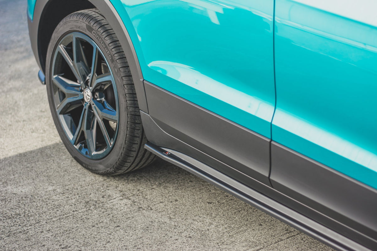 Street+ Seitenschweller Leisten passend für VW T-Cross schwarz Hochglanz – Ansicht 5