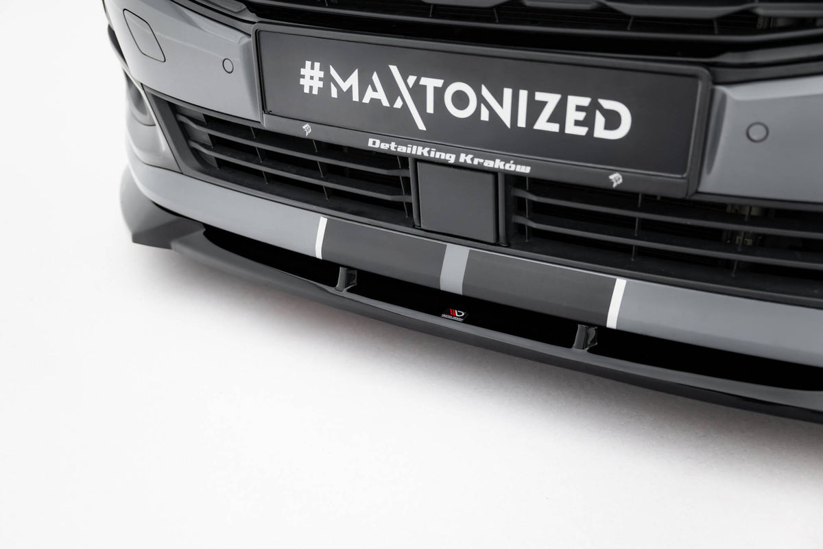 Street+ Spoilerlippe Front Ansatz passend für Ford Transit Connect Mk3 schwarz Hochglanz – Ansicht 4