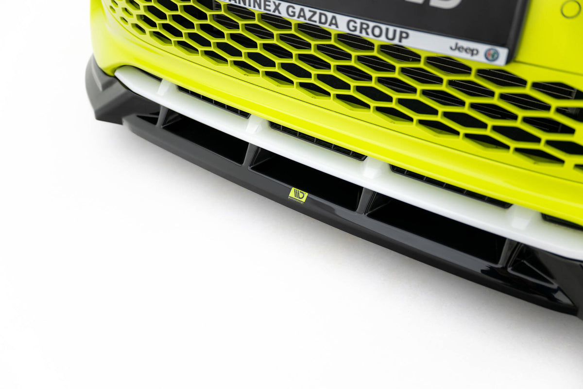 Street+ Spoilerlippe Front Ansatz passend für Abarth 500e schwarz Hochglanz – Ansicht 3