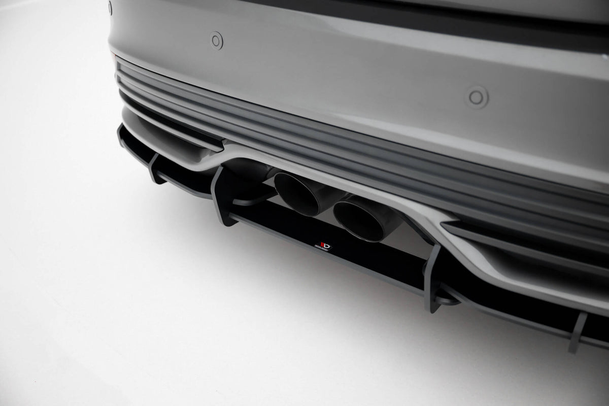 Street Pro Heckschürze + Flaps passend für Ford Focus ST Mk3 Facelift schwarz Hochglanz – Ansicht 6