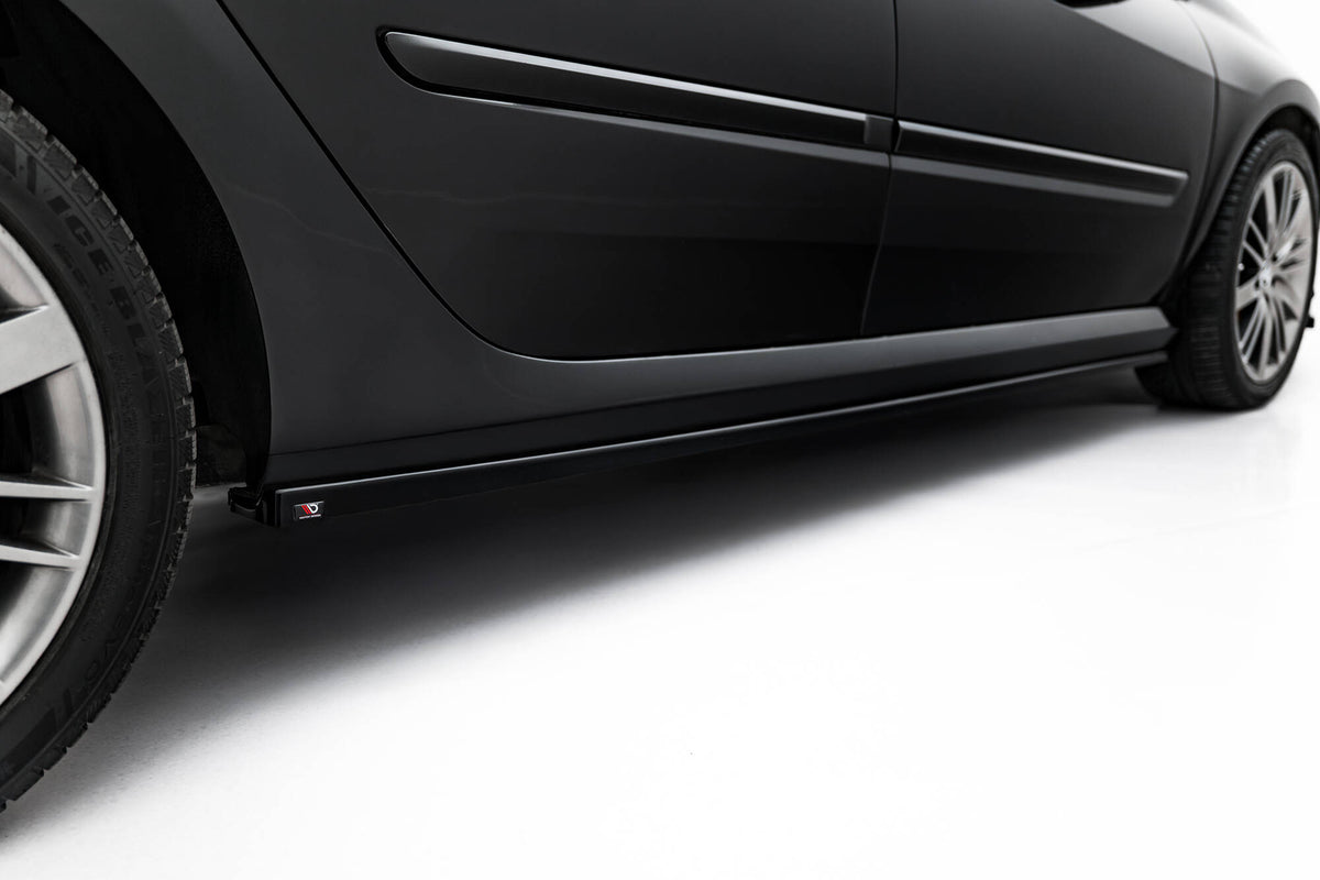 Street+ Seitenschweller Leisten passend für Renault Laguna Hatchback GT Mk3 schwarz Hochglanz – Ansicht 4