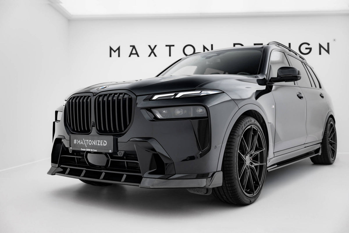 Prepreg Carbon Fiber Street+ Spoilerlippe Front Ansatz passend für BMW X7 M-Paket G07 Facelift – Ansicht 3