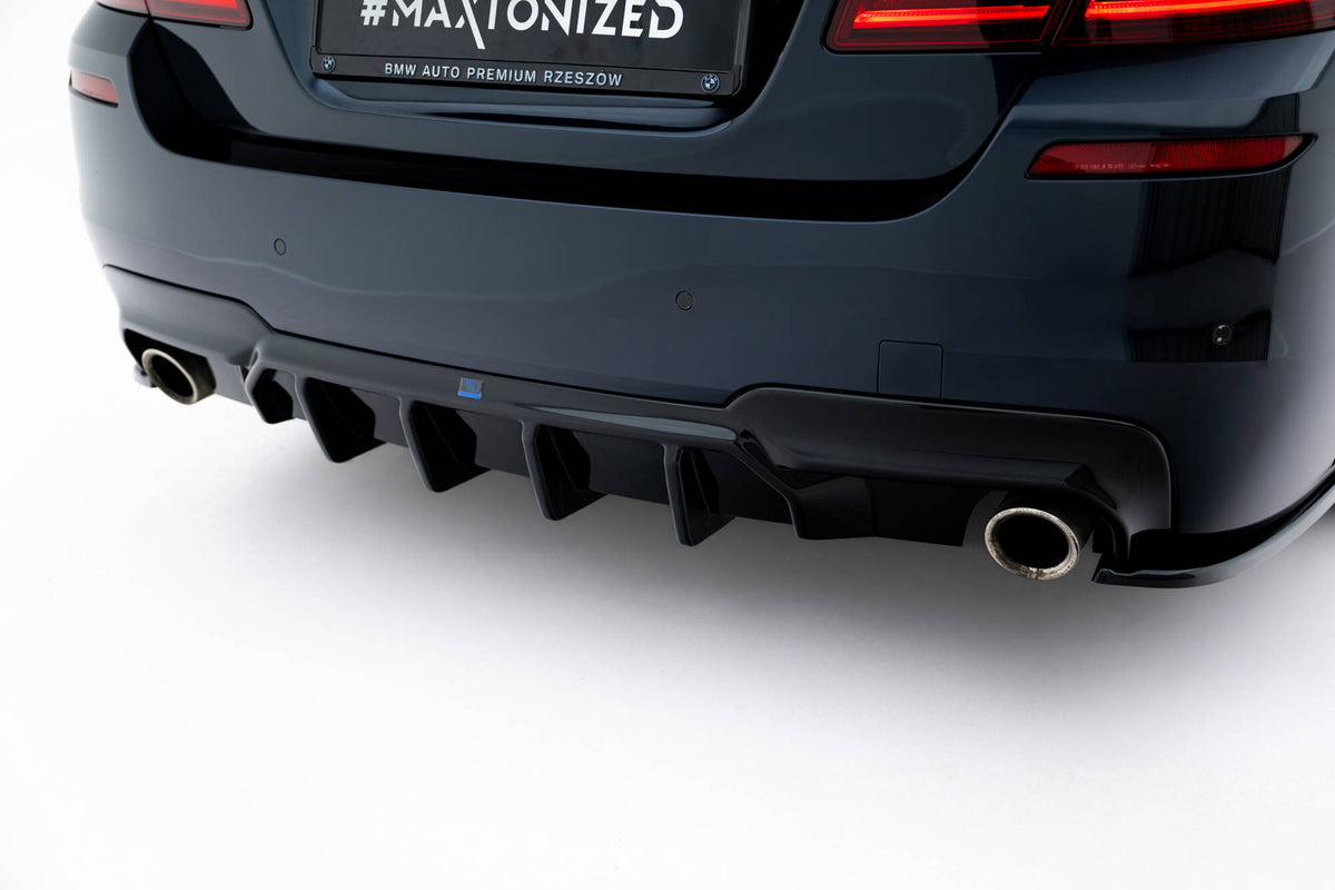 Diffusor Heck Ansatz V.2 passend für BMW 5er M-Paket F10 / F11 (Einzelauspuff li. re.) – Ansicht 3