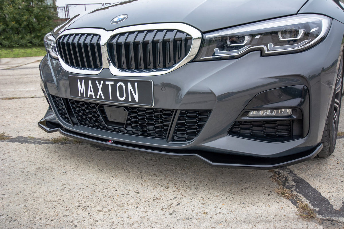 Street+ Spoilerlippe Front Ansatz V.2 passend für BMW 3er M-Paket G20  schwarz Hochglanz – Ansicht 1