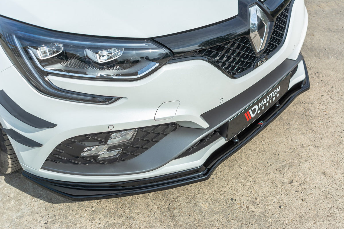 Street+ Spoilerlippe Front Ansatz V.1 passend für Renault Megane IV RS schwarz Hochglanz – Ansicht 1