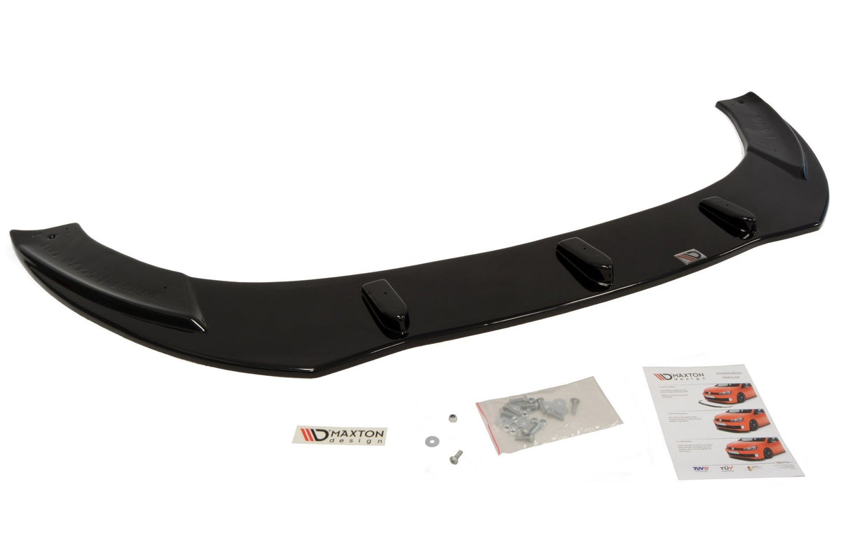Street+ Spoilerlippe Front Ansatz passend für FIAT GRANDE PUNTO STANDARD schwarz Hochglanz – Ansicht 4