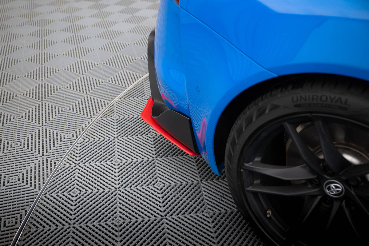 Heck Ansatz Flaps Diffusor V.2 passend für Toyota Supra Mk5 schwarz Hochglanz – Ansicht 4
