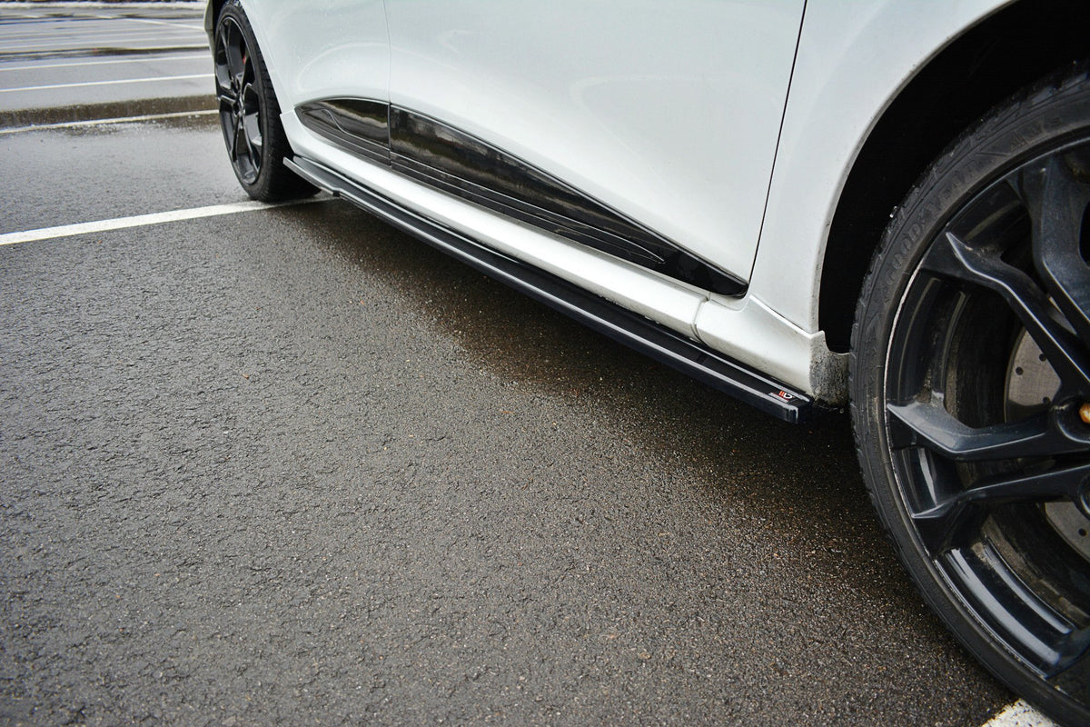 Street+ Seitenschweller Leisten passend für Renault Clio RS Mk4  schwarz Hochglanz – Ansicht 3