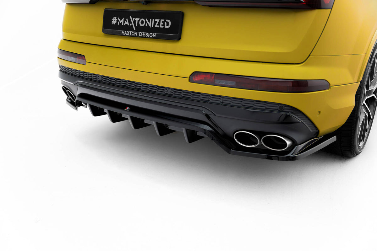 Street+ Mittlerer Diffusor RACE passend für Audi SQ7 Mk2 (4M) Facelift  schwarz Hochglanz – Ansicht 5