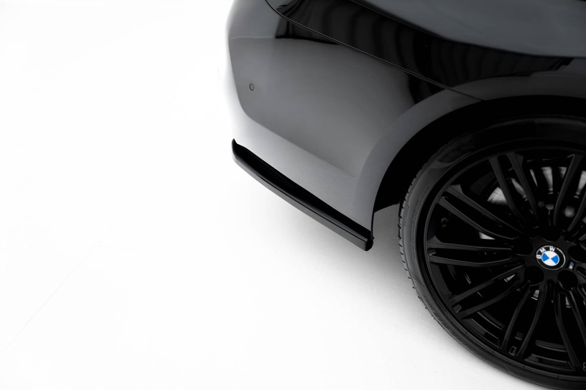 Heck Ansatz Flaps Diffusor V.2 passend für BMW 5er M-Paket Limousine / Touring G30 / G31 / G30 Facelift / G31 Facelift schwarz Hochglanz – Ansicht 4