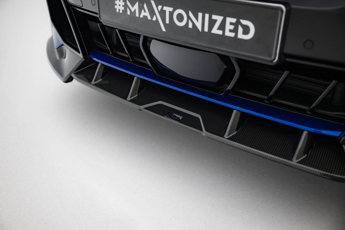 Prepreg Carbon Fiber Street+ Spoilerlippe Front Ansatz passend für BMW X5 M-Paket G05 Facelift – Ansicht 5