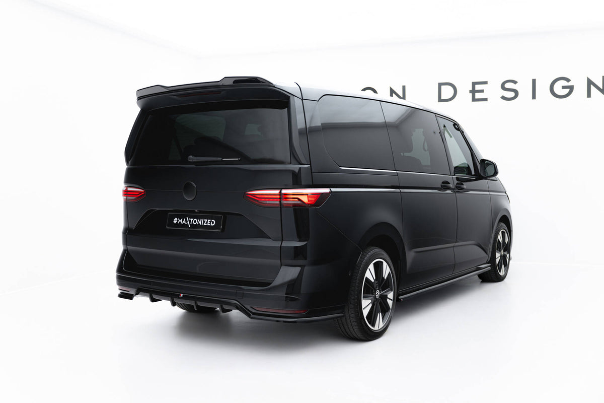 Heckspoiler Lippe 3D VW Multivan Long T7 schwarz Hochglanz – Ansicht 3