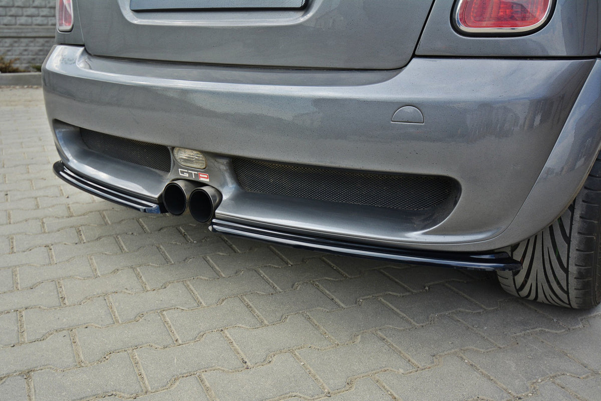 Heck Ansatz Flaps Diffusor passend für MINI R53 COOPER S JCW schwarz Hochglanz – Ansicht 4
