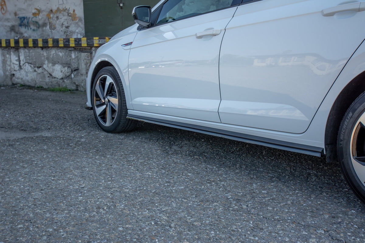 Side Skirts Diffusers VW Polo GTI / R-line Mk6 schwarz Hochglanz – Ansicht 8
