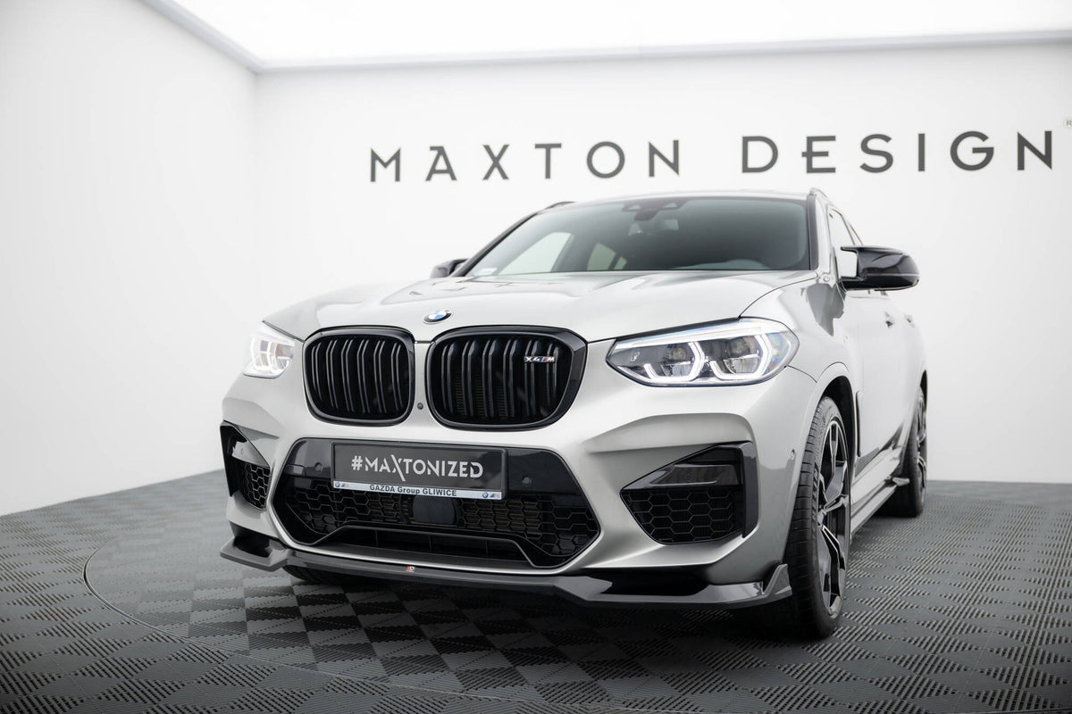 Street+ Spoilerlippe Front Ansatz passend für V.2 BMW X4 M F98 schwarz Hochglanz – Ansicht 3