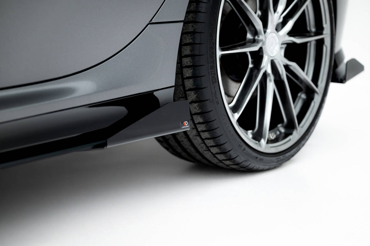 Street Pro Street+ Seitenschweller Leisten + Flaps passend für BMW 2 M-Paket / M235i Gran Coupe  F74 schwarz Hochglanz – Ansicht 5