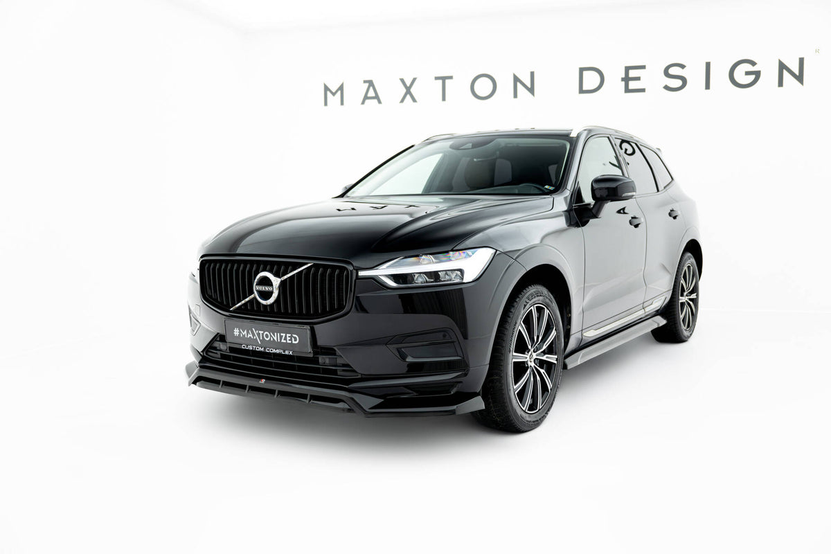Street+ Spoilerlippe Front Ansatz passend für Volvo XC60 Mk2 schwarz Hochglanz – Ansicht 4