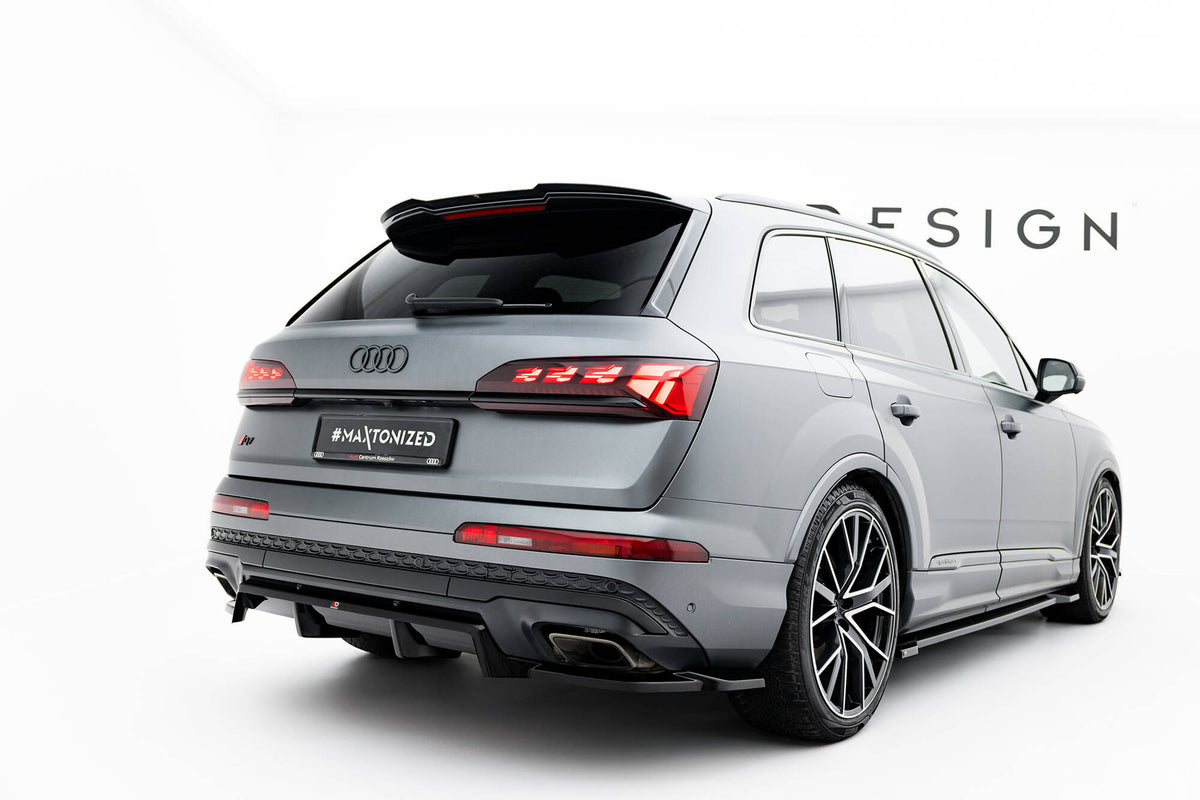 Heckspoiler Lippe Audi Q7 S-Line  / SQ7 Mk2 Facelift 2 schwarz Hochglanz – Ansicht 3