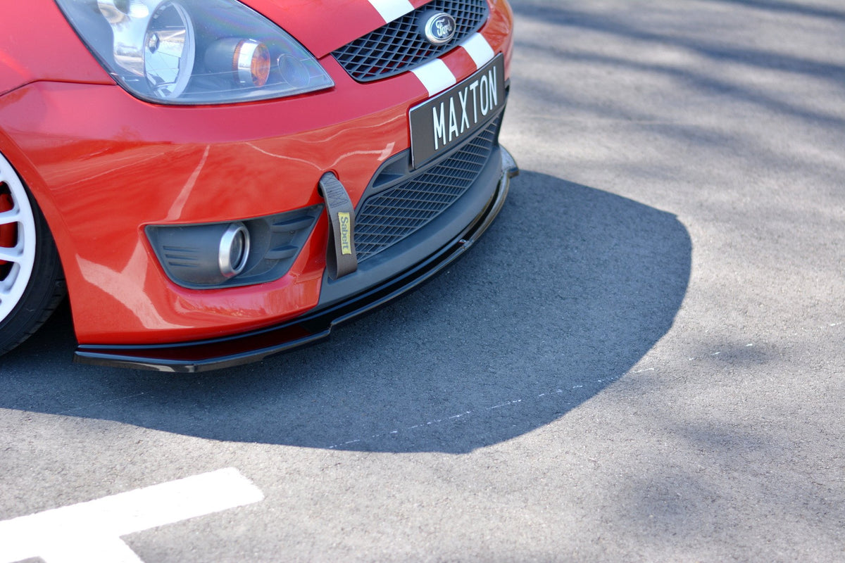 Street+ Spoilerlippe Front Ansatz V.2 passend für Ford Fiesta ST Mk6 schwarz Hochglanz – Ansicht 4