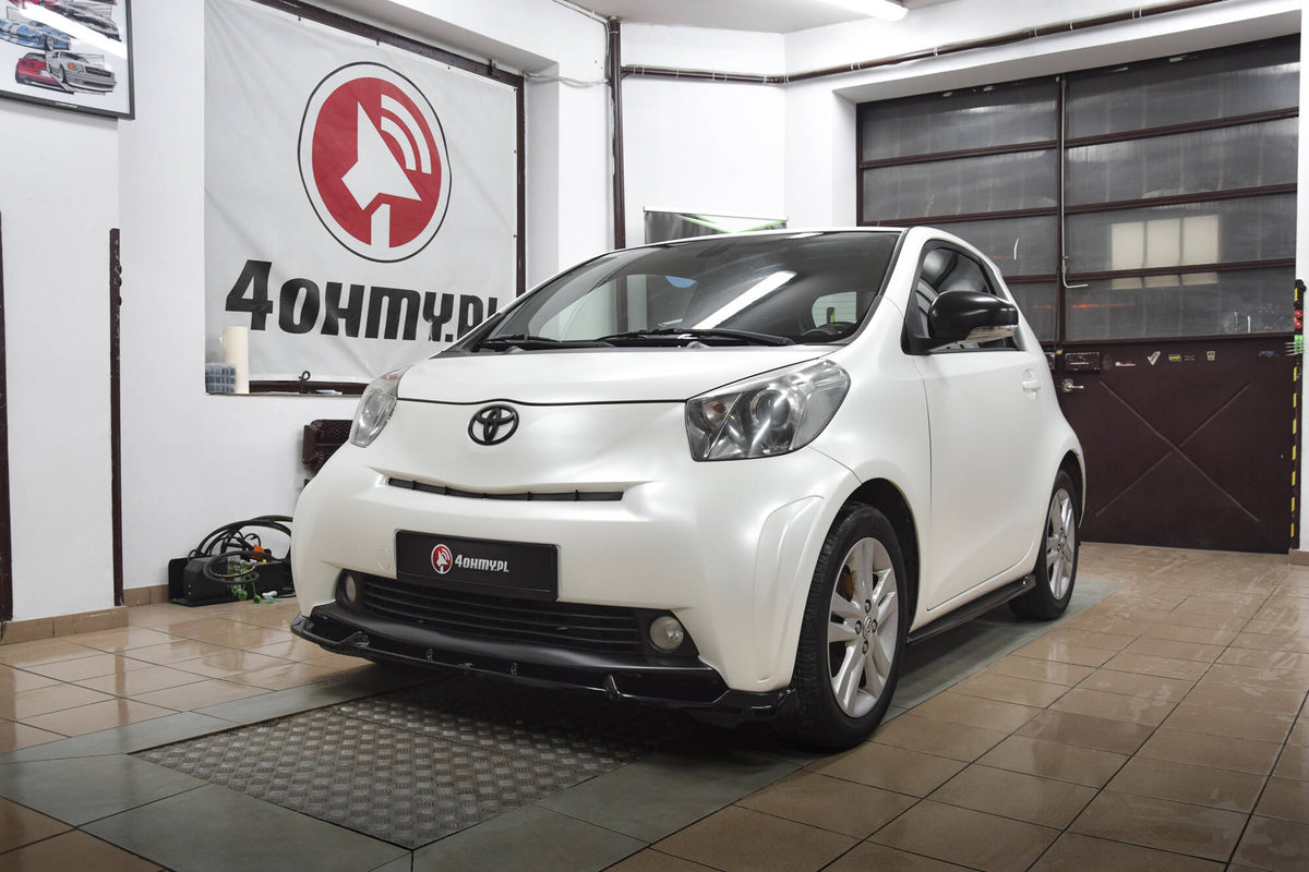 Street+ Spoilerlippe Front Ansatz passend für Toyota IQ schwarz Hochglanz – Ansicht 1