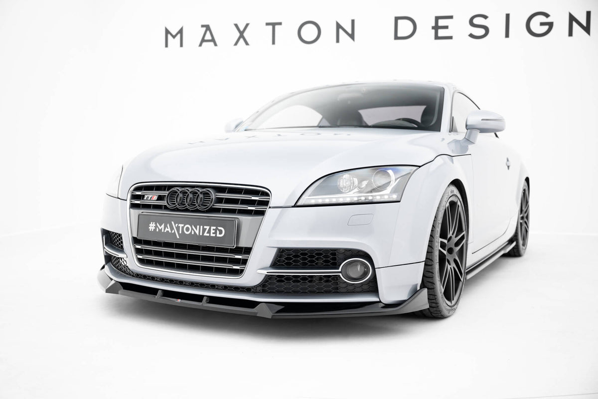 Street+ Spoilerlippe Front Ansatz V.3 passend für Audi TT S / TT S-Line 8J Facelift schwarz Hochglanz – Ansicht 4