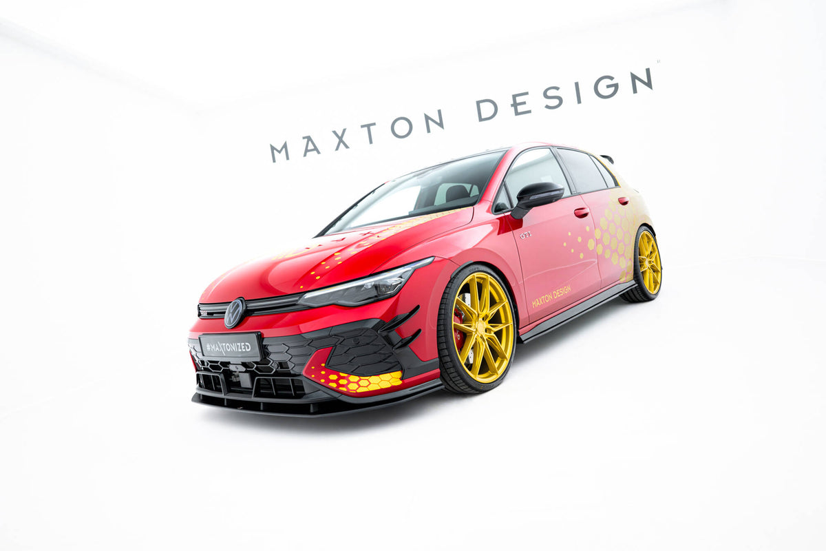 Street Pro Street+ Spoilerlippe Front Ansatz passend für VW Golf GTI Clubsport Mk8 Facelift – Ansicht 1