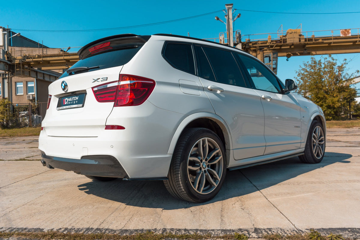 Street+ Seitenschweller Leisten passend für BMW X3 M-Paket F25 Facelift schwarz Hochglanz – Ansicht 1
