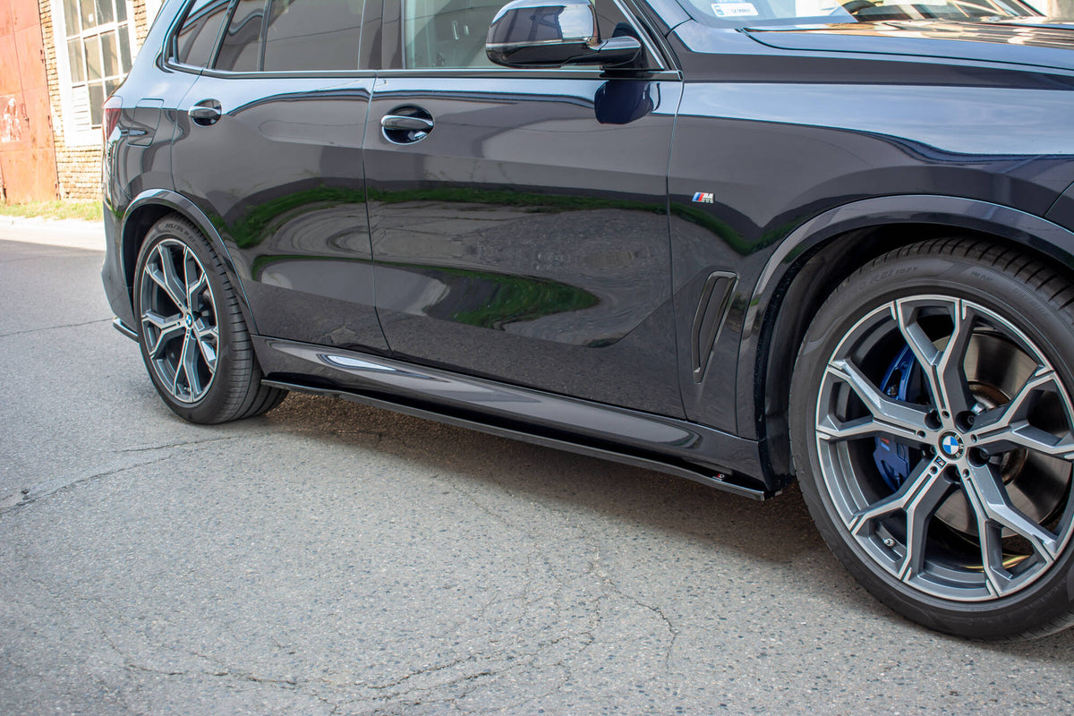Street+ Seitenschweller Leisten passend für BMW X5 G05 M Paket schwarz Hochglanz – Ansicht 1