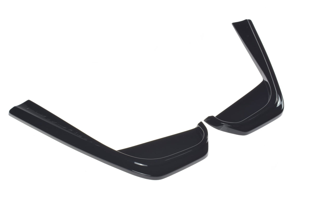 Heck Ansatz Flaps Diffusor passend für Mercedes-Benz E43 AMG / AMG-Line Limousine / Kombi  W213 / S213  schwarz Hochglanz – Ansicht 4