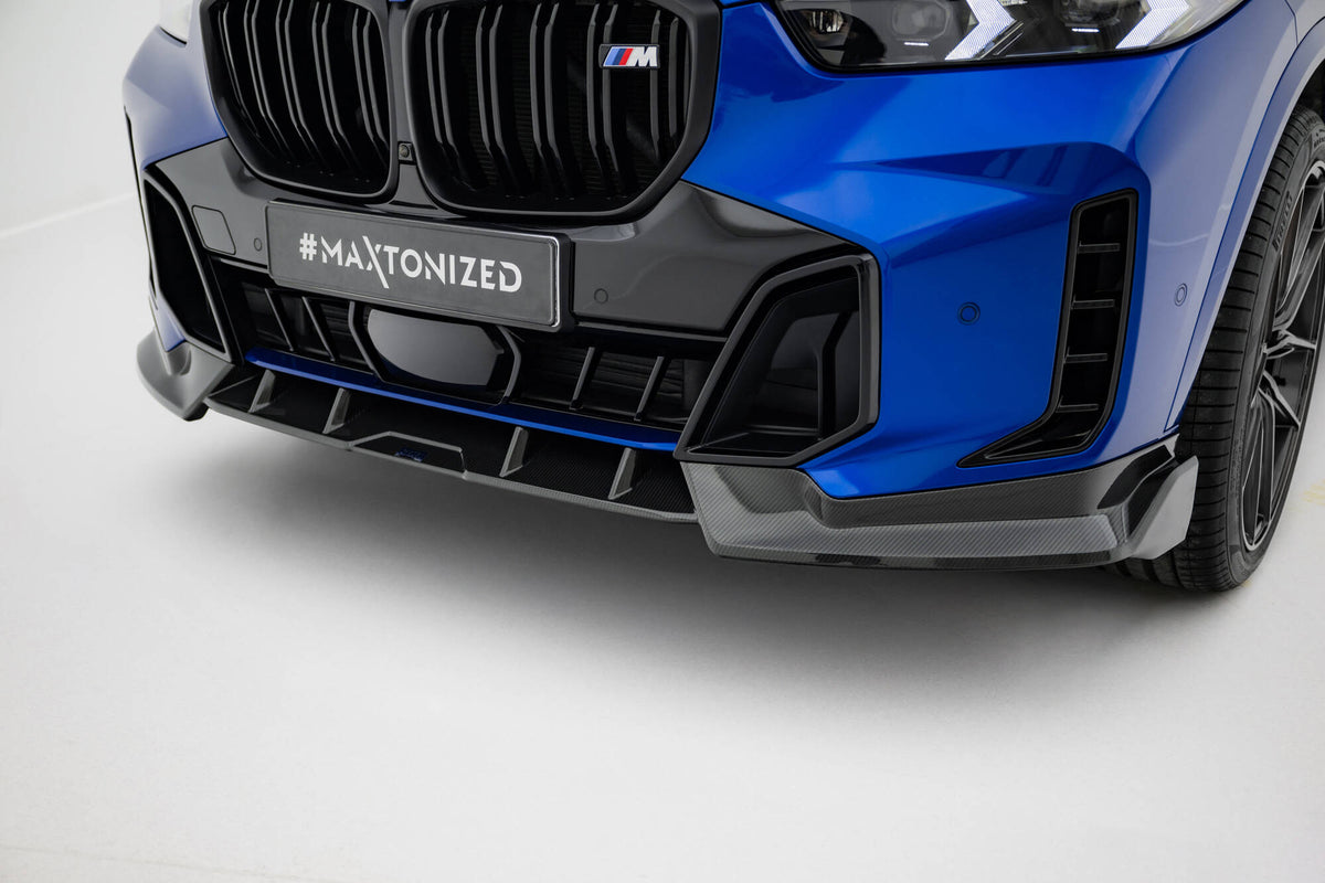 Prepreg Carbon Fiber Street+ Spoilerlippe Front Ansatz passend für BMW X5 M-Paket G05 Facelift – Ansicht 6