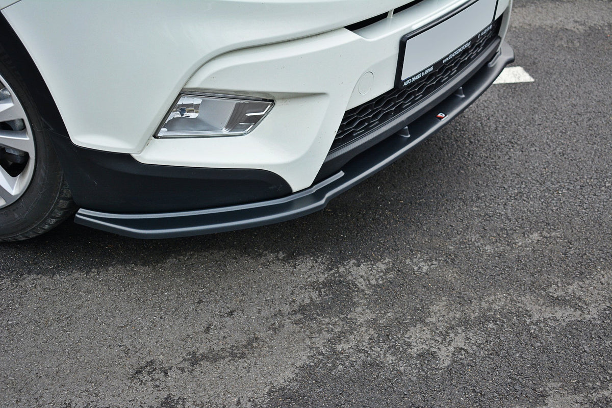 Street+ Spoilerlippe Front Ansatz V.1 passend für SSANGYONG TIVOLI schwarz Hochglanz – Ansicht 4