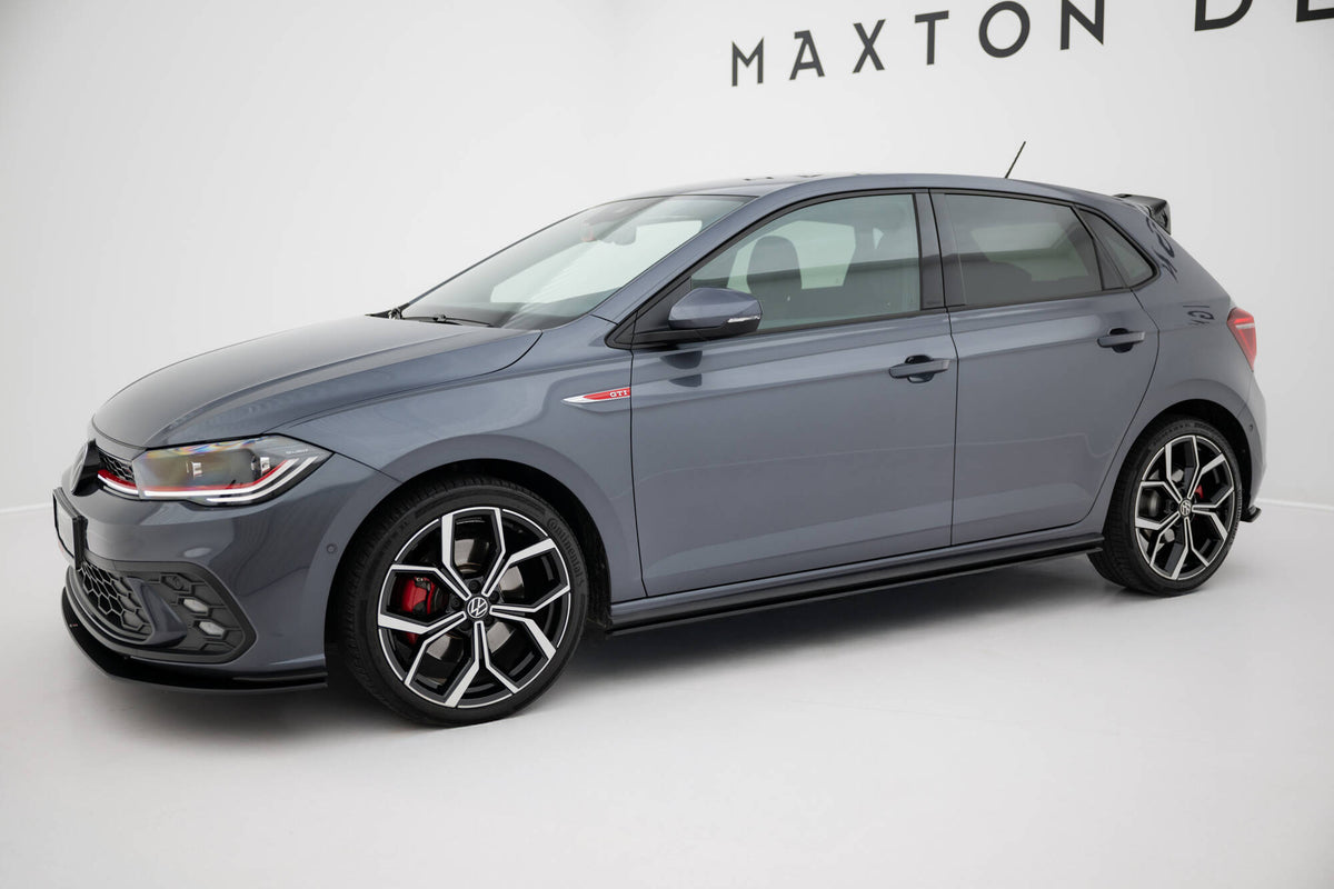Street Pro Street+ Seitenschweller Leisten passend für VW Polo GTI Mk6 Facelift – Ansicht 1