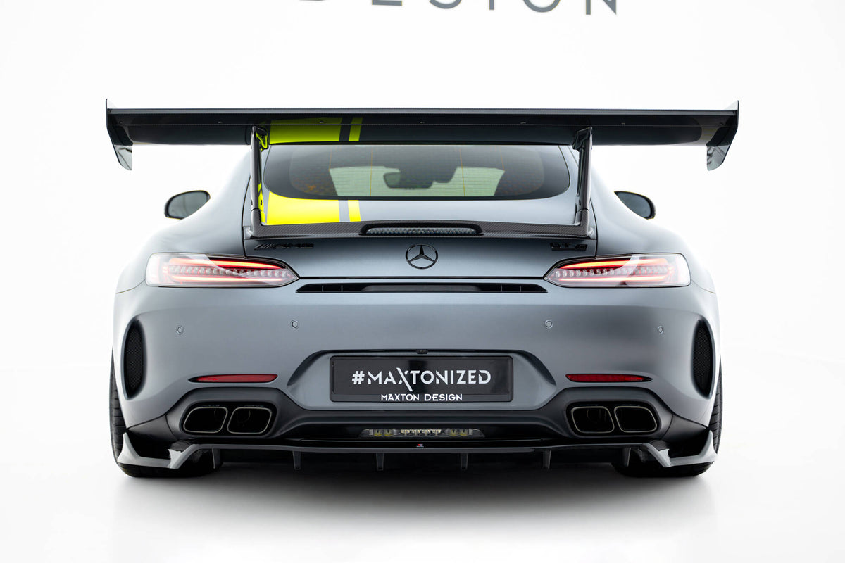 Street+ Mittlerer Diffusor RACE passend für Mercedes-AMG GT C C190 Facelift schwarz Hochglanz – Ansicht 6