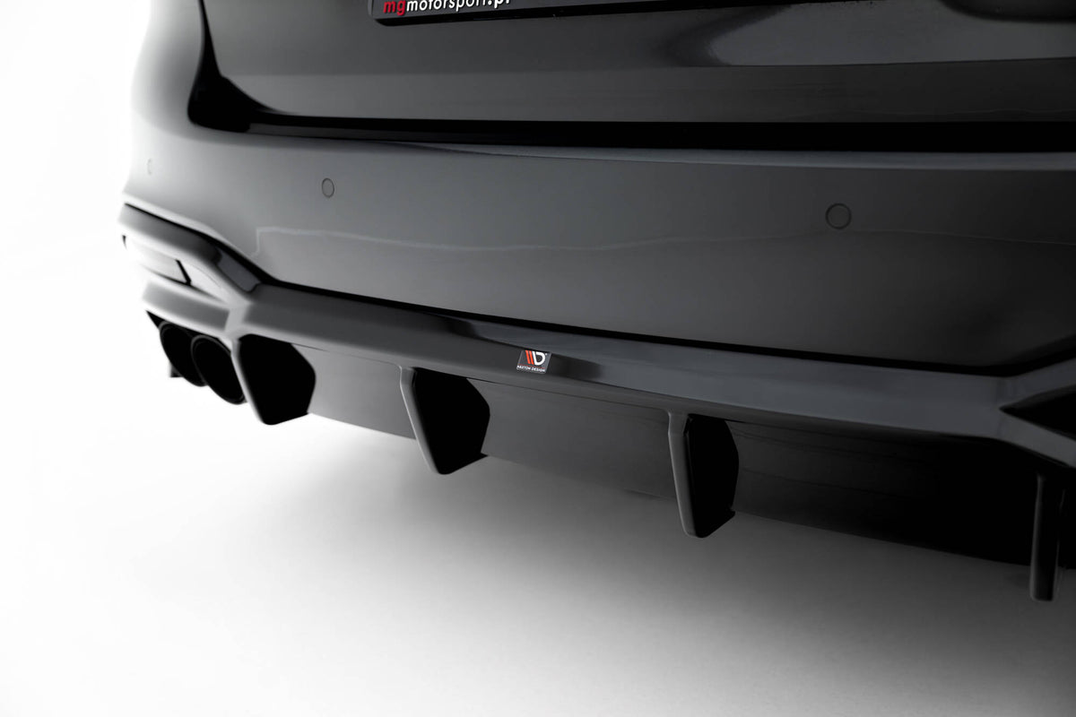 Diffusor Heck Ansatz passend für BMW M550i / 5 M-Paket Limousine / Touring  G30 / G31 – Ansicht 4