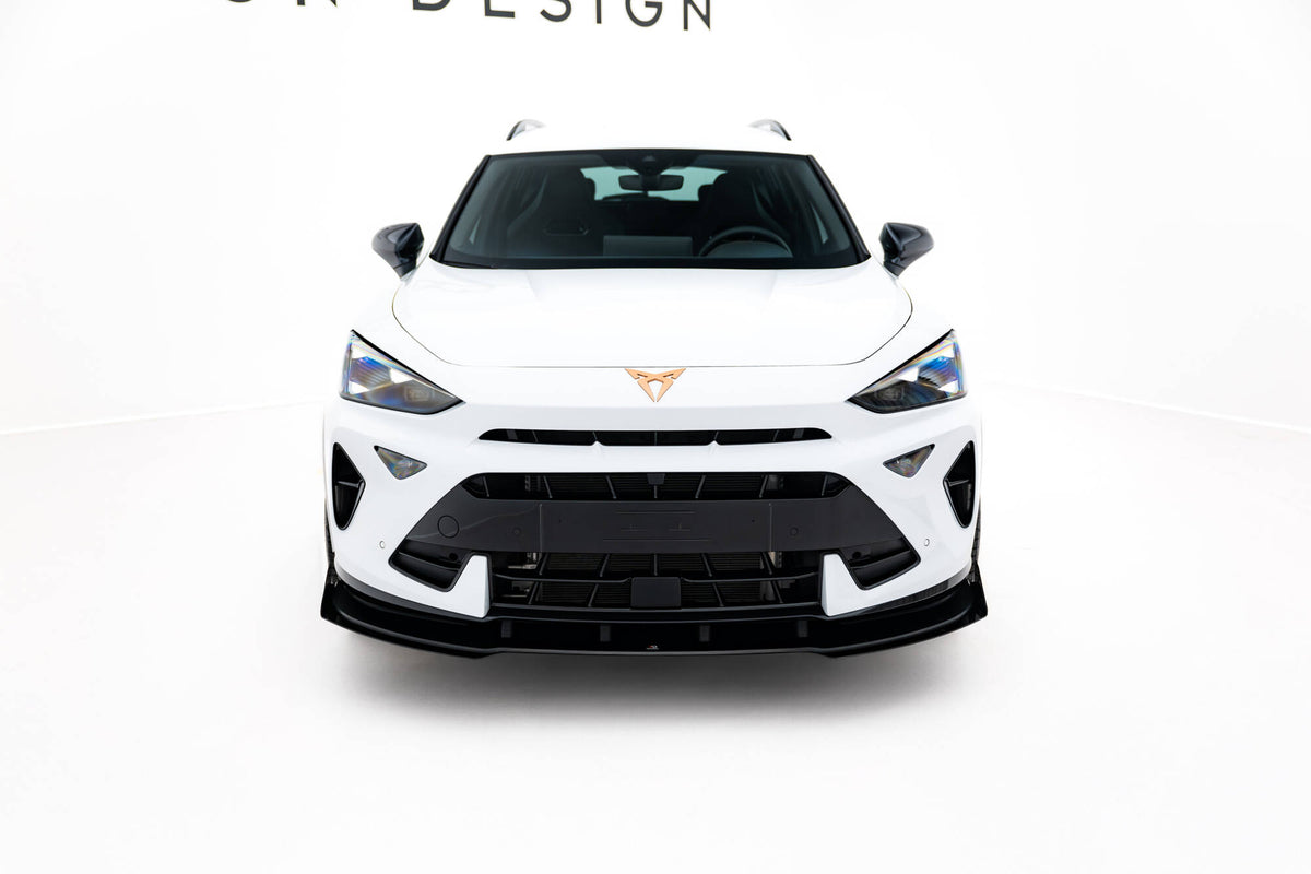 Street Pro Street+ Spoilerlippe Front Ansatz + Flaps passend für Cupra Formentor Mk1 Facelift schwarz Hochglanz – Ansicht 1