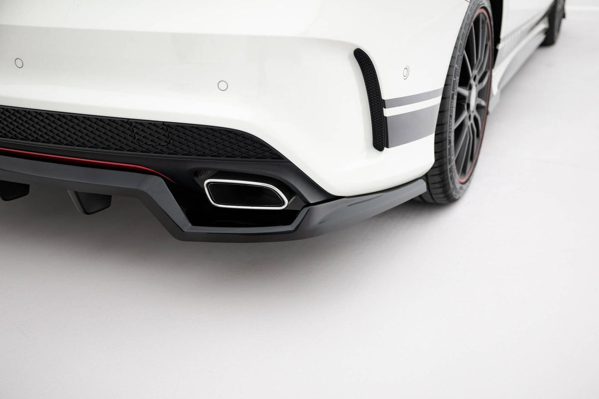 Street+ Mittlerer Diffusor RACE passend für Mercedes-Benz CLA AMG-Line C117 schwarz Hochglanz – Ansicht 2