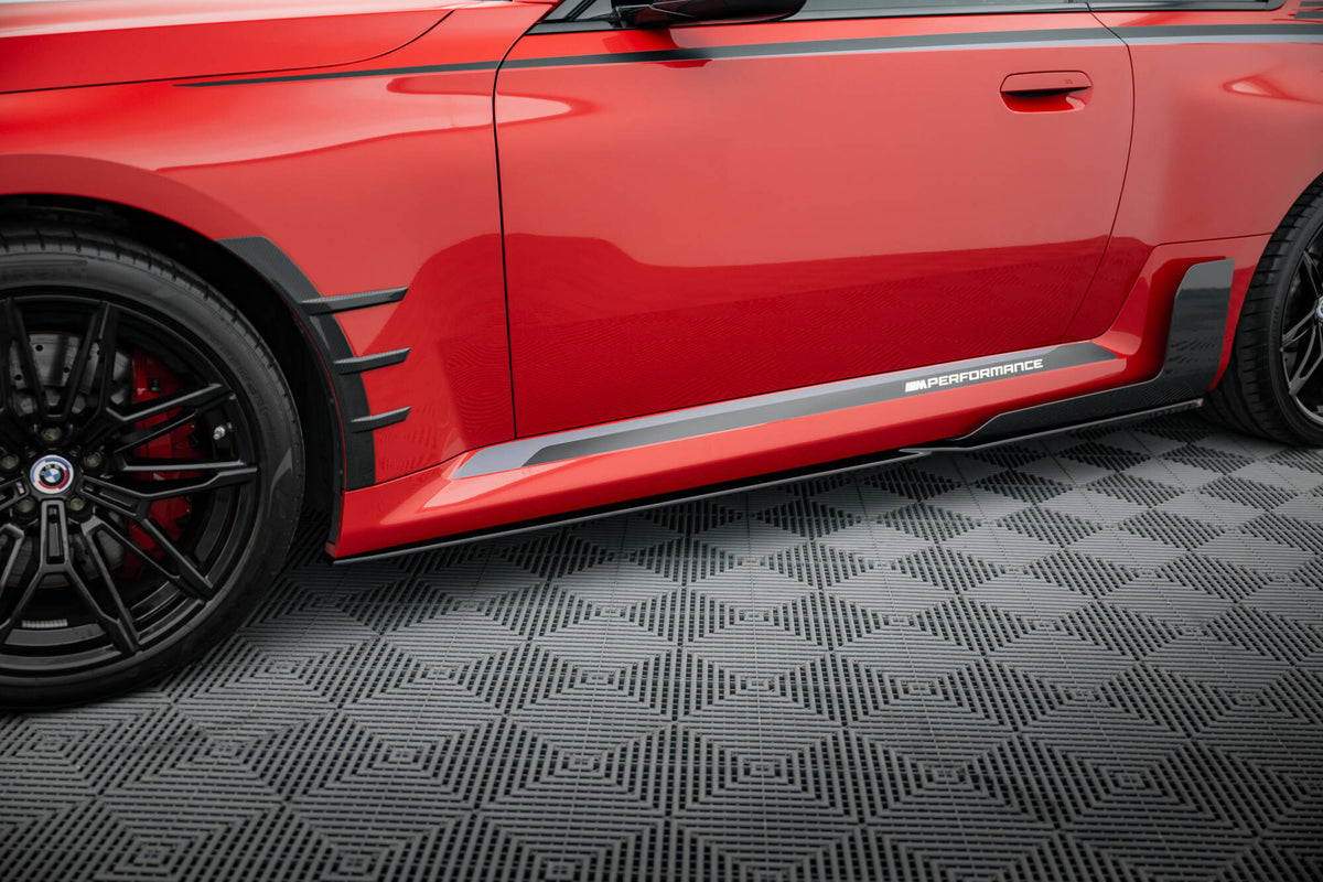 Street+ Seitenschweller Leisten passend für BMW M2 M-Performance G87 schwarz Hochglanz – Ansicht 4