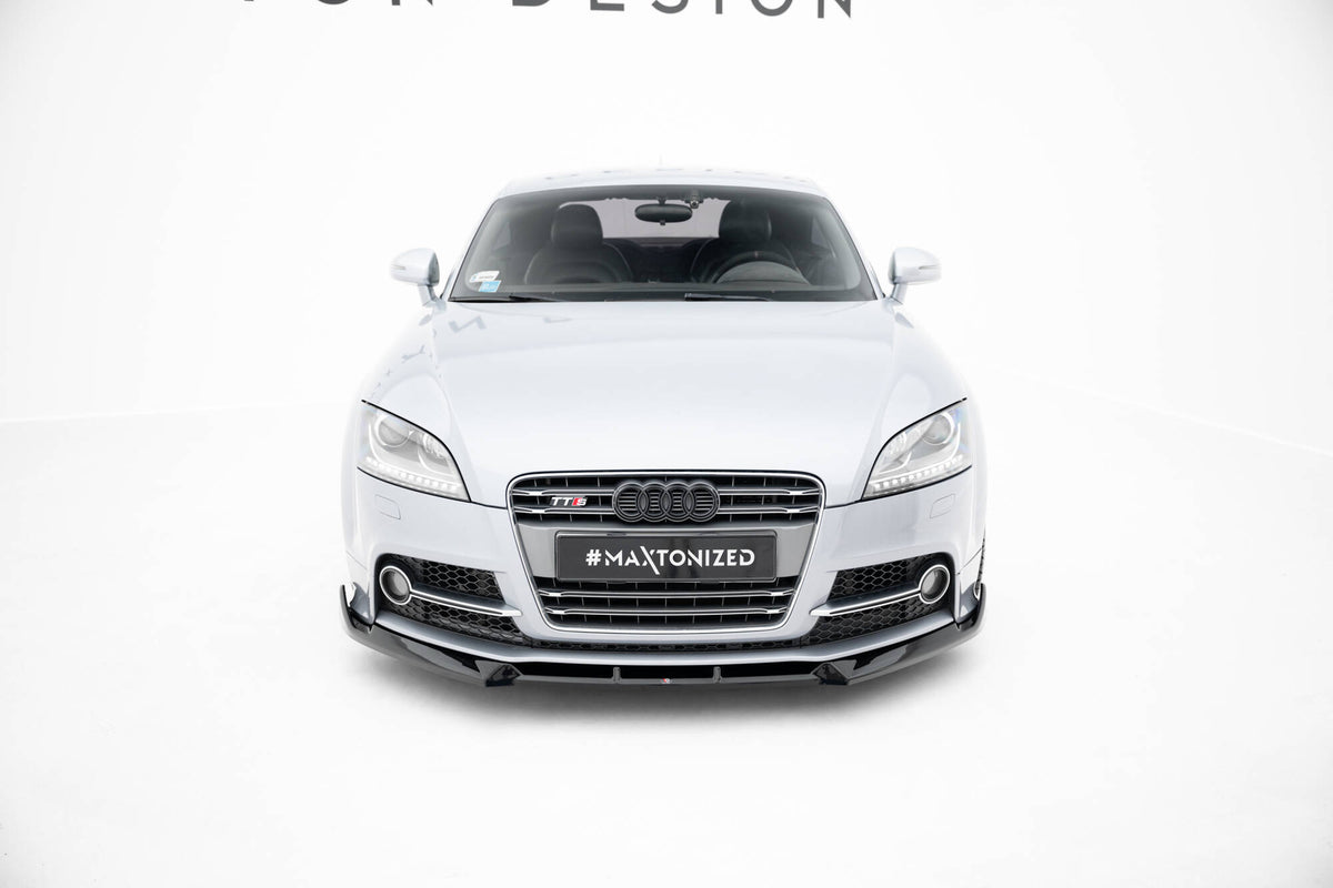 Street+ Spoilerlippe Front Ansatz V.3 passend für Audi TT S / TT S-Line 8J Facelift schwarz Hochglanz – Ansicht 3