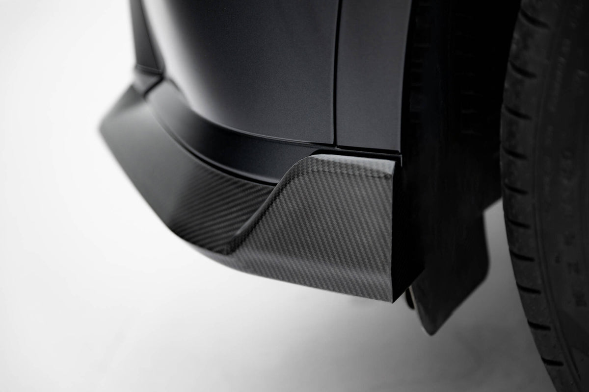 Prepreg Carbon Fiber Diffusor Heck Ansatz passend für BMW X7 M-Paket G07 Facelift (version mitout towbar) – Ansicht 6