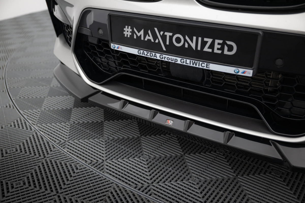 Street+ Spoilerlippe Front Ansatz passend für V.1 BMW X4 M F98 schwarz Hochglanz – Ansicht 4