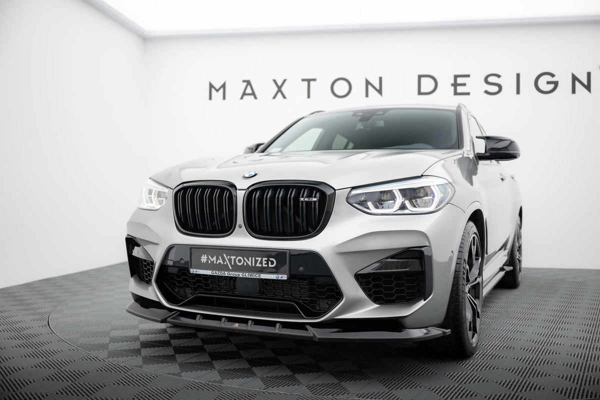 Street+ Spoilerlippe Front Ansatz passend für V.1 BMW X4 M F98 schwarz Hochglanz – Ansicht 3