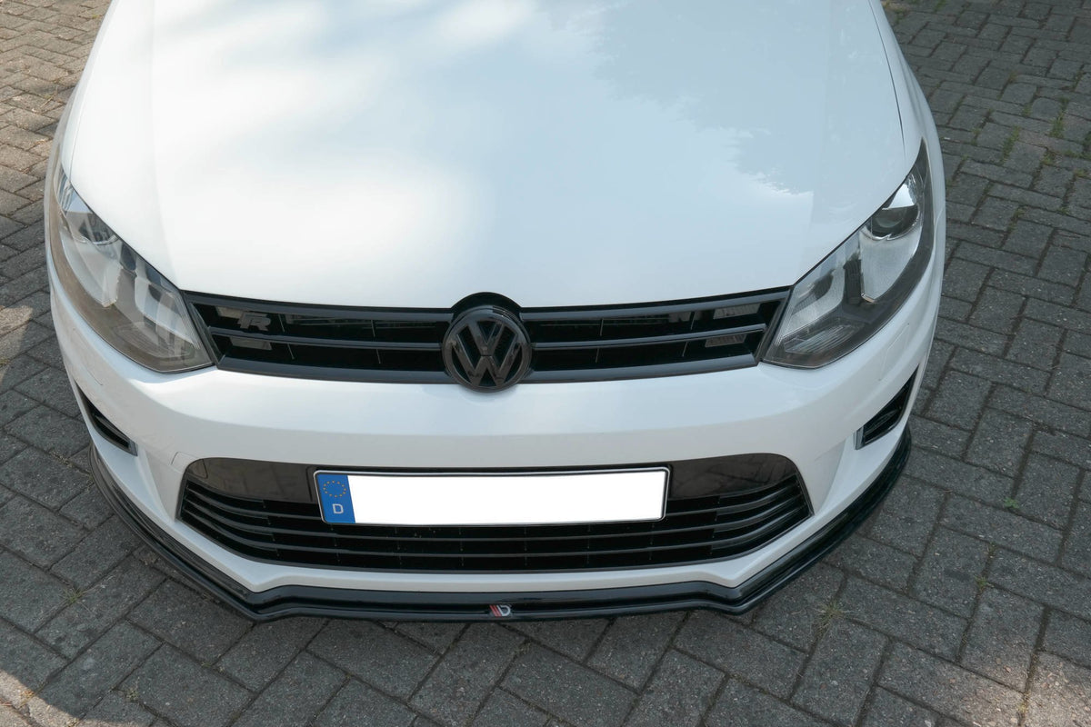 Street+ Spoilerlippe Front Ansatz passend für VW Polo WRC Mk5  schwarz Hochglanz – Ansicht 2