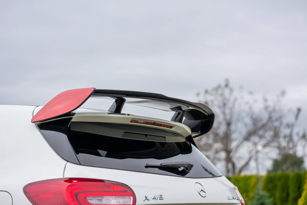Spoiler CAP für Mercedes A45 AMG W176 schwarz Hochglanz – Ansicht 5