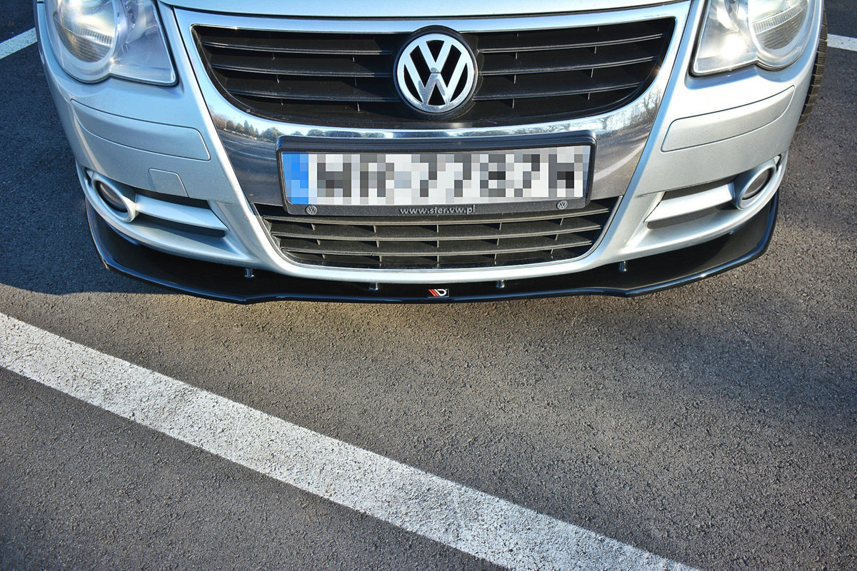 Street+ Spoilerlippe Front Ansatz V.1 passend für VW EOS schwarz Hochglanz – Ansicht 3