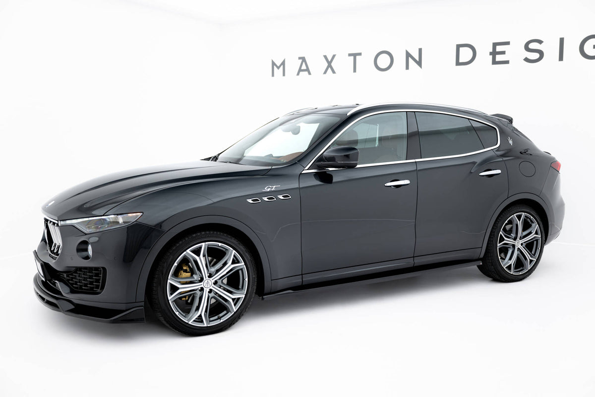 Street+ Seitenschweller Leisten passend für Maserati Levante GT Mk1 Facelift schwarz Hochglanz – Ansicht 1