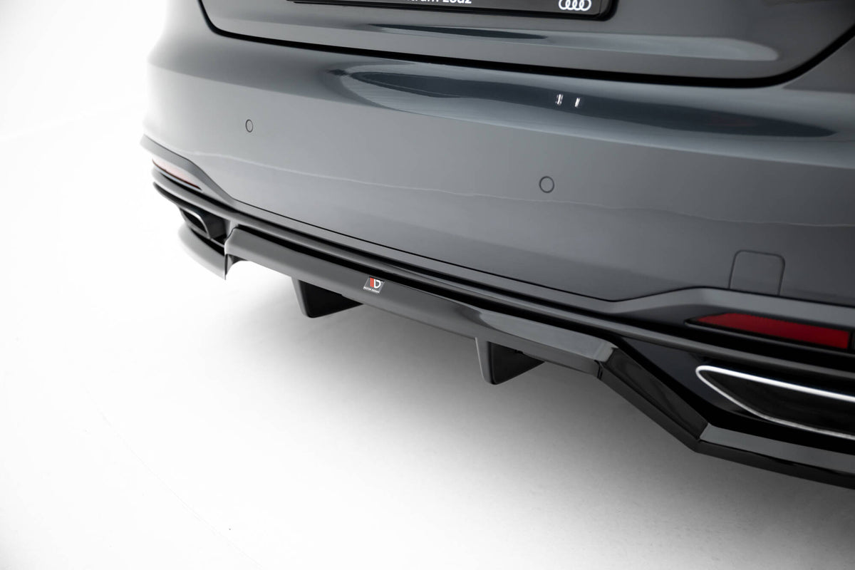 Street+ Mittlerer Diffusor RACE passend für Audi A5 F5 Facelift schwarz Hochglanz – Ansicht 1