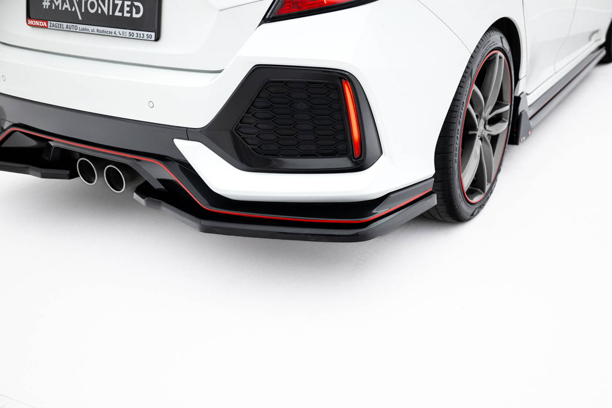Heckansatz Honda Civic Sport Mk 10  schwarz Hochglanz – Ansicht 4