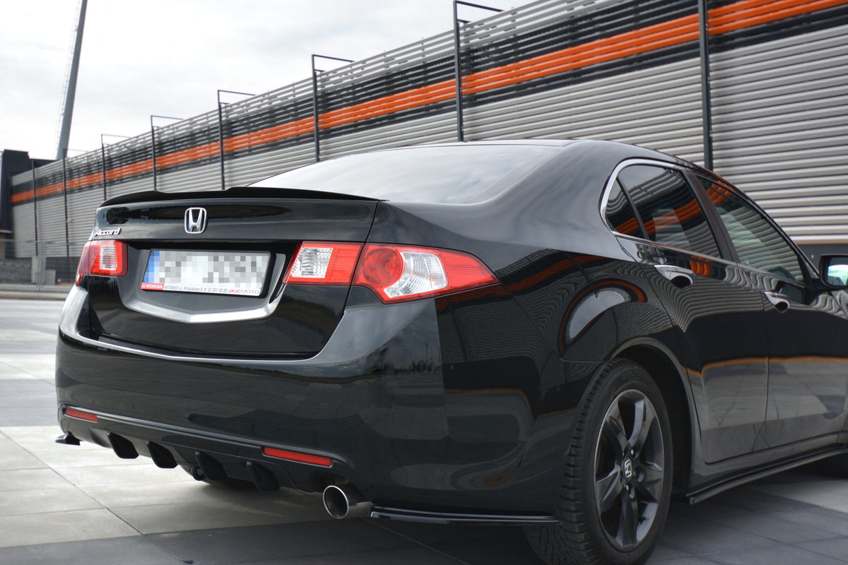 Heckspoiler Lippe HONDA ACCORD MK8. CU-Serie vor Facelift SEDAN schwarz Hochglanz – Ansicht 4