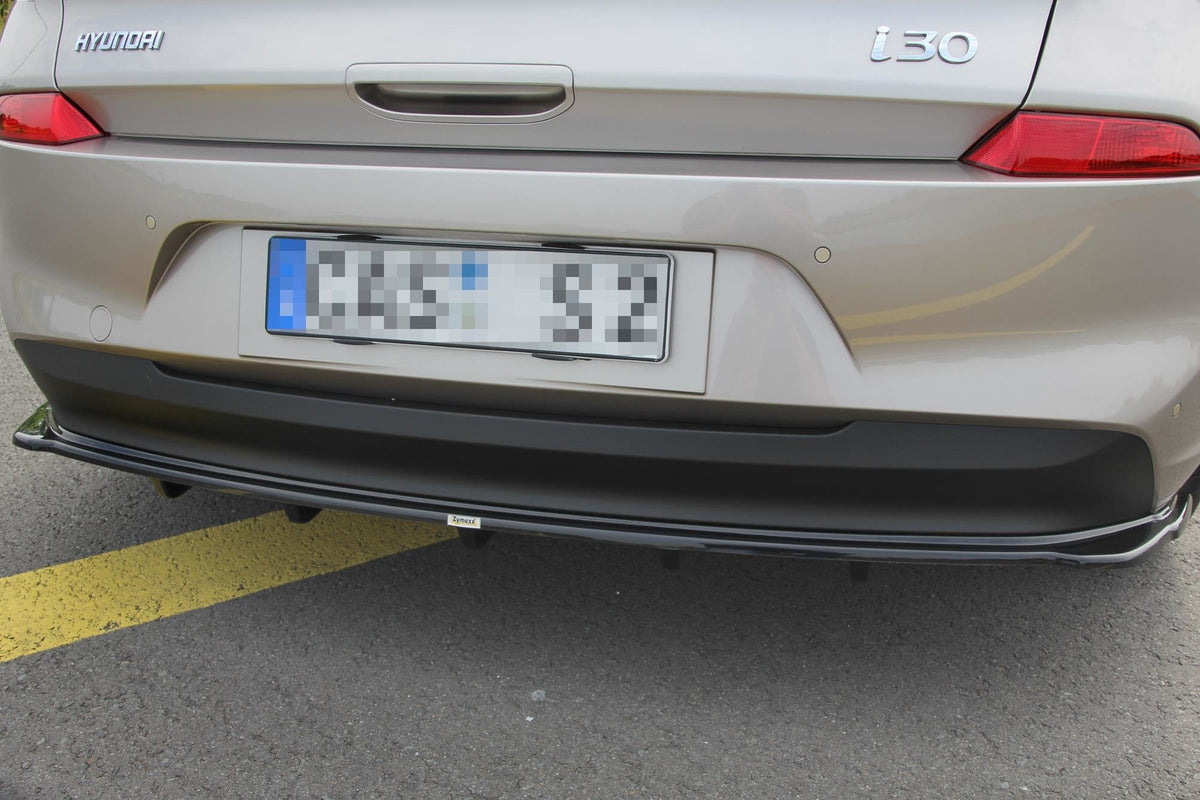 Heckansatz im DTM LOOK HYUNDAI I30 MK3 HATCHBACK schwarz Hochglanz – Ansicht 2
